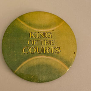 American Greetings King Of The Courts Tennis Ball Button Pin