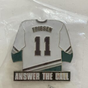 Anaheim Mighty Ducks Answer The Call Friesen Jersey Pin NHL Hockey Pin