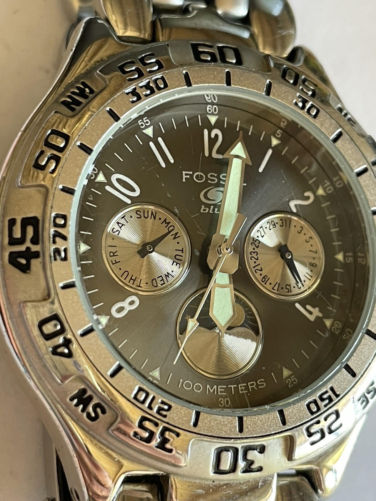 Carson City College Crows Watch By Fossil In Original Tin - Image 2