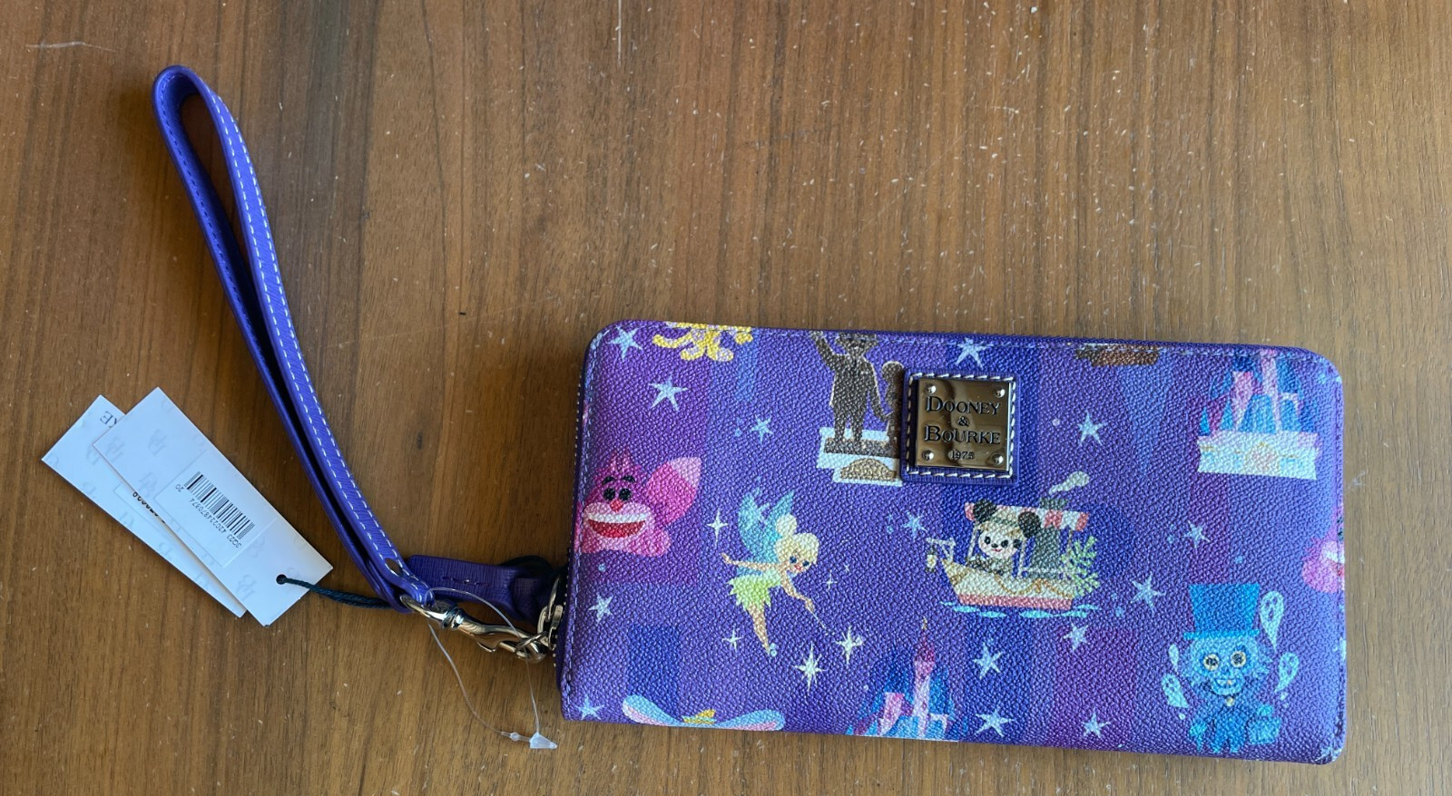 Dooney & Bourke Disney Parks Joey Chou Attractions Wristlet Wallet NWT