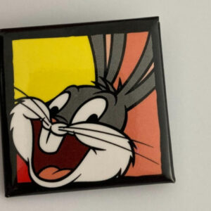Bugs Bunny Square Button Pin