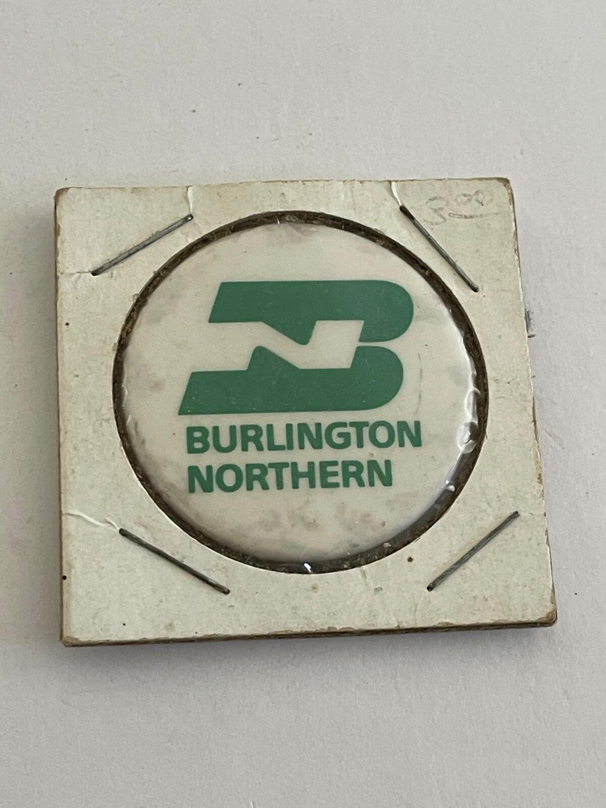 Burlington Northern Button Pin Railroad Train Button