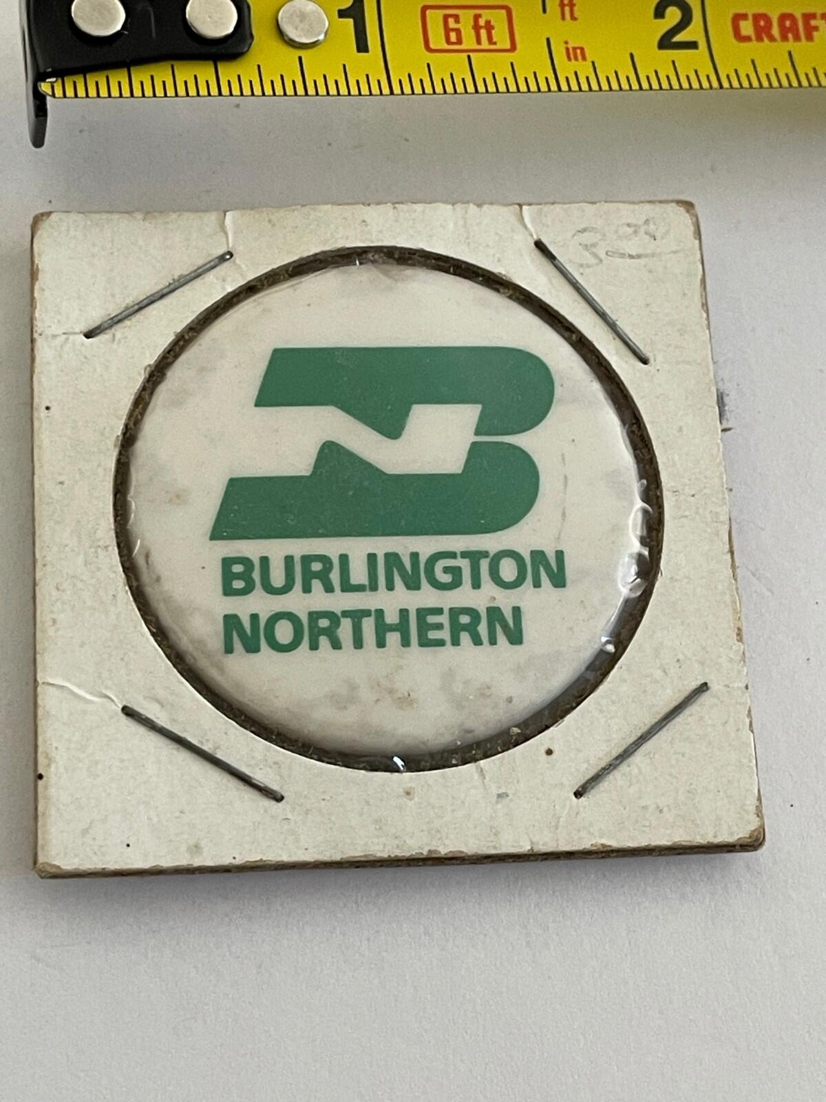 Burlington Northern Button Pin Railroad Train Button - Image 4