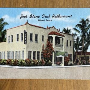 Joe's Stone Crab Restaurant Miami Beach Florida Postcard