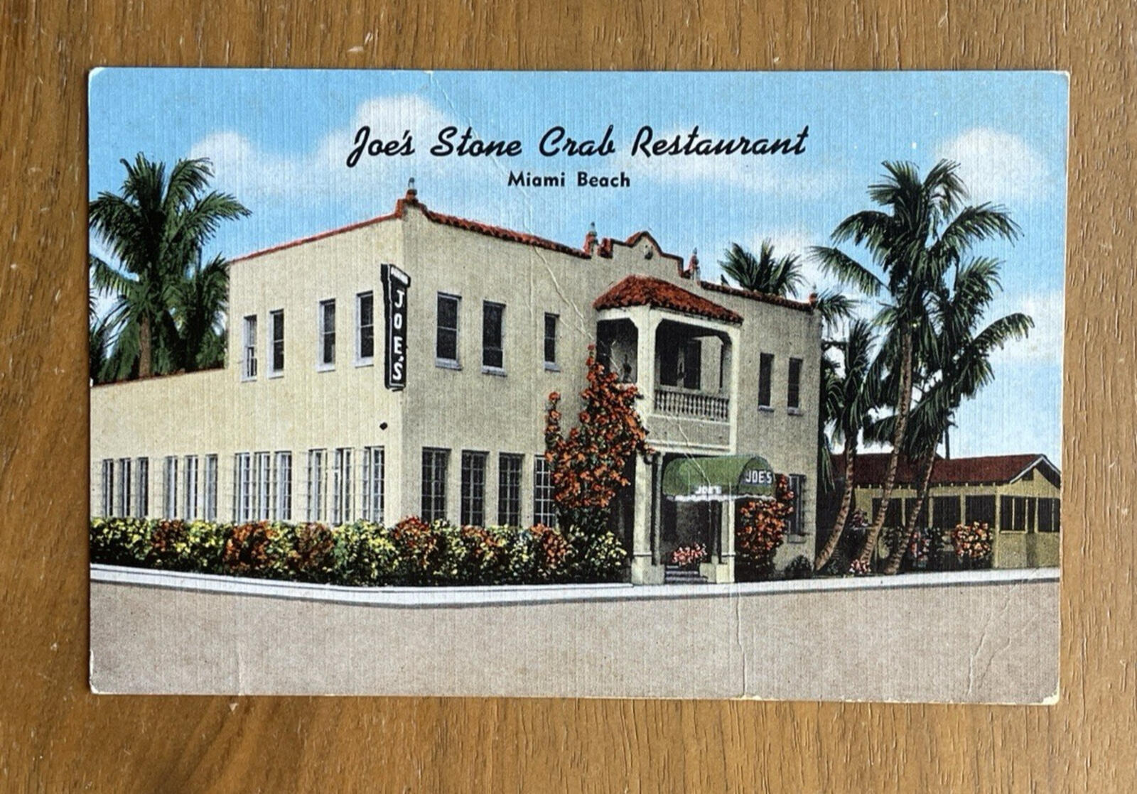 Joe's Stone Crab Restaurant Miami Beach Florida Postcard