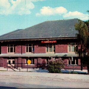 Northern Pacific Railroad Passenger Station Butte Montana Postcard