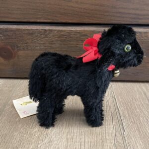 Steiff Baba Black Sheep Plush Stuffed Animal Mohair With Tags 0144/12 Vintage