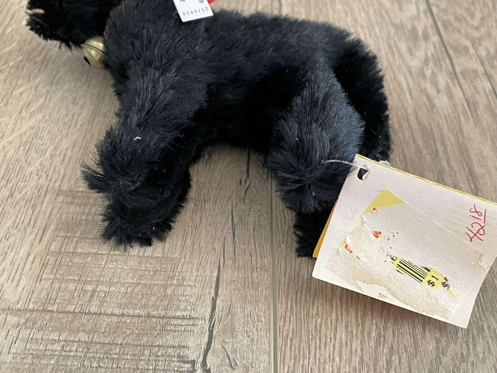 Steiff Baba Black Sheep Plush Stuffed Animal Mohair With Tags 0144/12 Vintage - Image 8