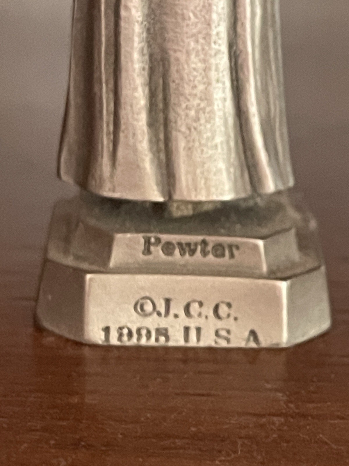 Jesus Pewter Figurine Statue JCC Vintage 1995 - Image 6