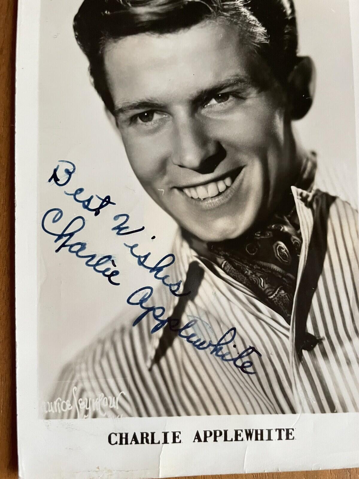 Charlie Applewhite Photo Singer Autographed Photo Signed Best Wishes - Image 2