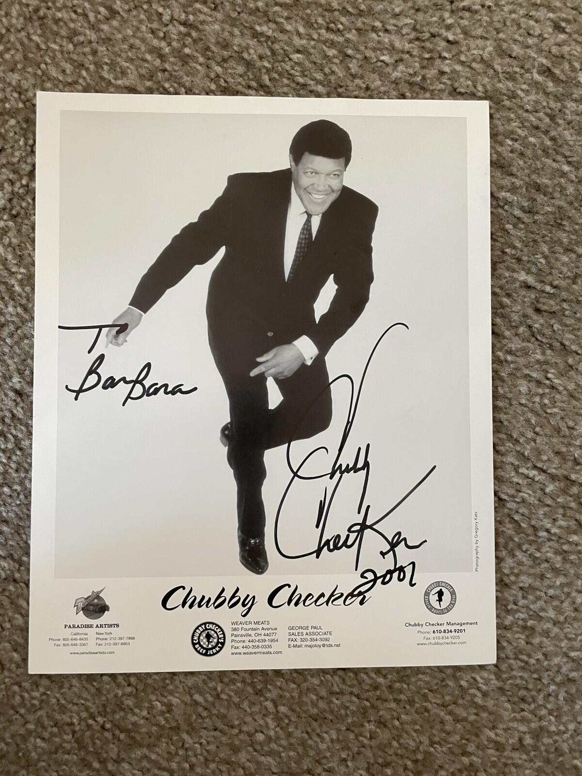 Chubby Checker Signed Photo Autographed Photo