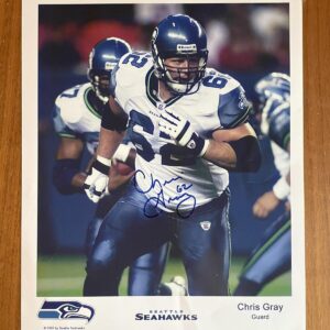 Chris Gray Photo Autographed Photo Signed NFL Football Photo