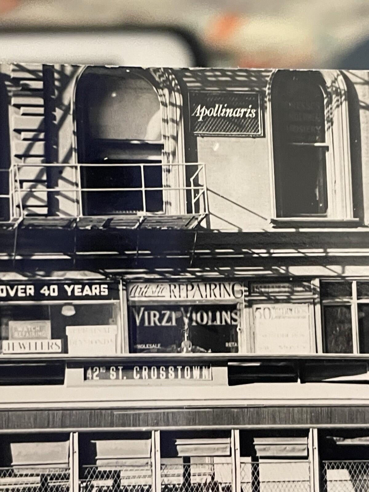 Third Avenue Railway System Trolley Car Postcard RPPC Virzi Violins Sign Vichy - Image 6
