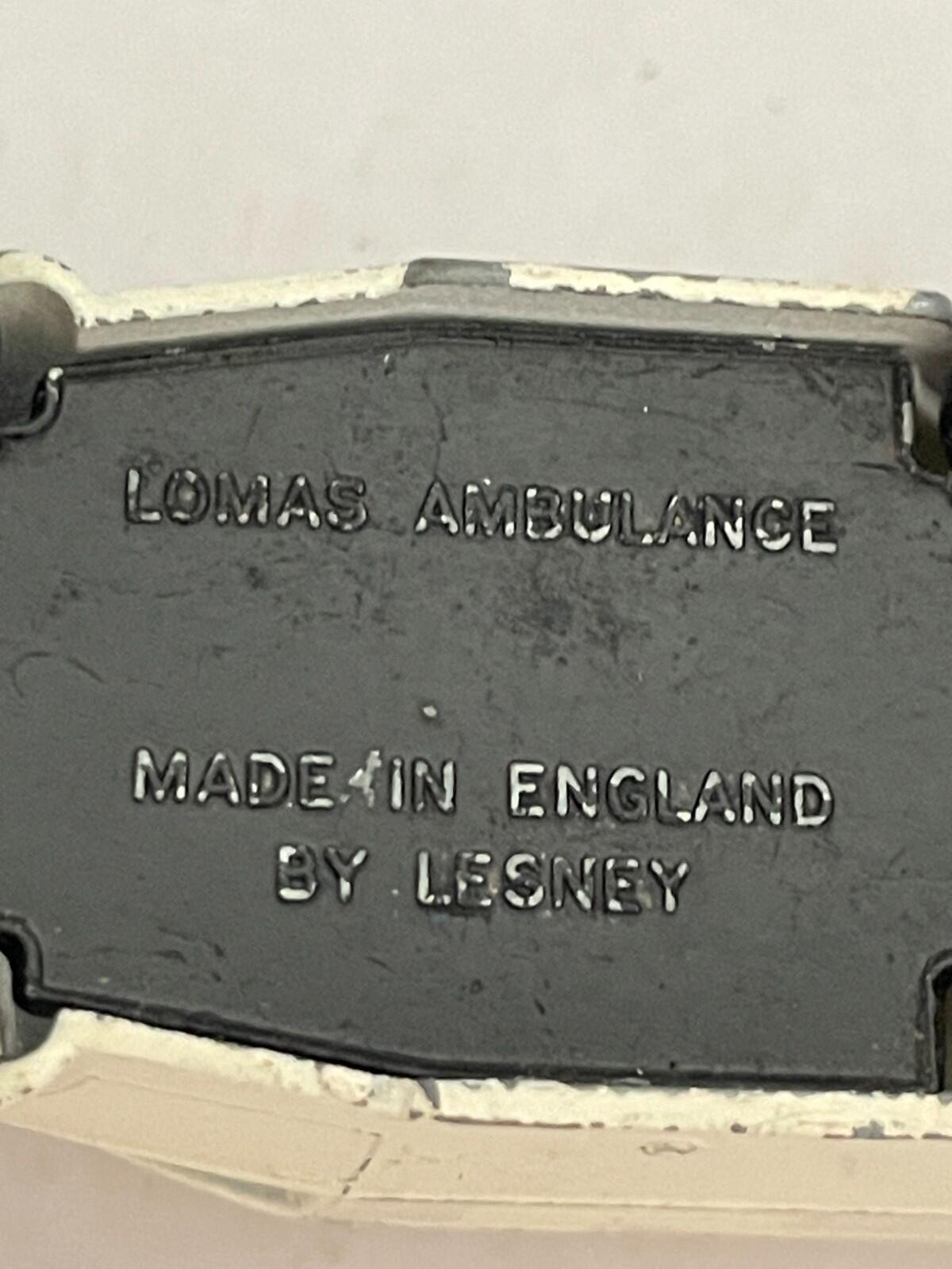 Matchbox Lesney White Lomas Ambulance Truck #14 Diecast Car Vintage Truck - Image 9