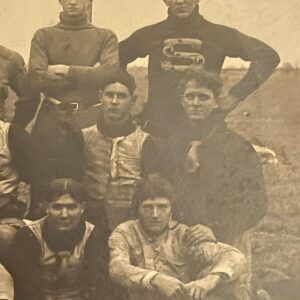Football Team Postcard RPPC Vintage Postcard March 1907