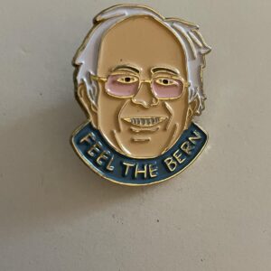 Feel The Bern Pin Bernie Sanders Face Pin