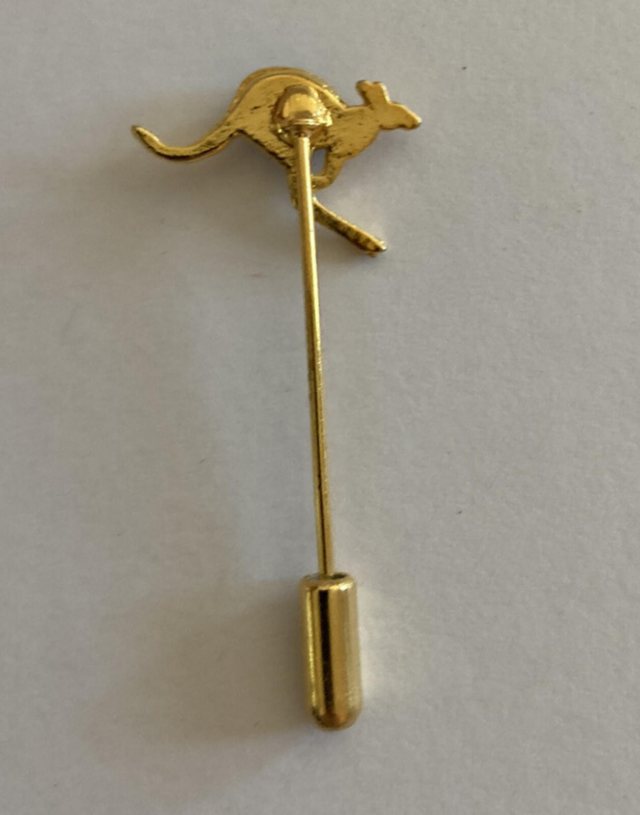 Kangaroo Stick Pin With Blue Stone Body - Image 2