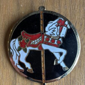 Carousel Horse Brooch Pin