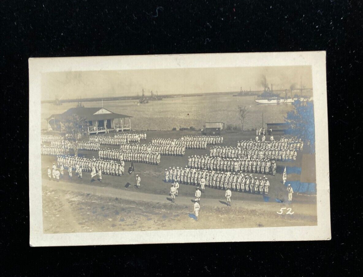 Military Men Navy Sailors In Uniform RPPC Postcard