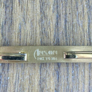 Anson Sabre Sword Tie Clip Bar Pat Pend Vintage Tie Clip