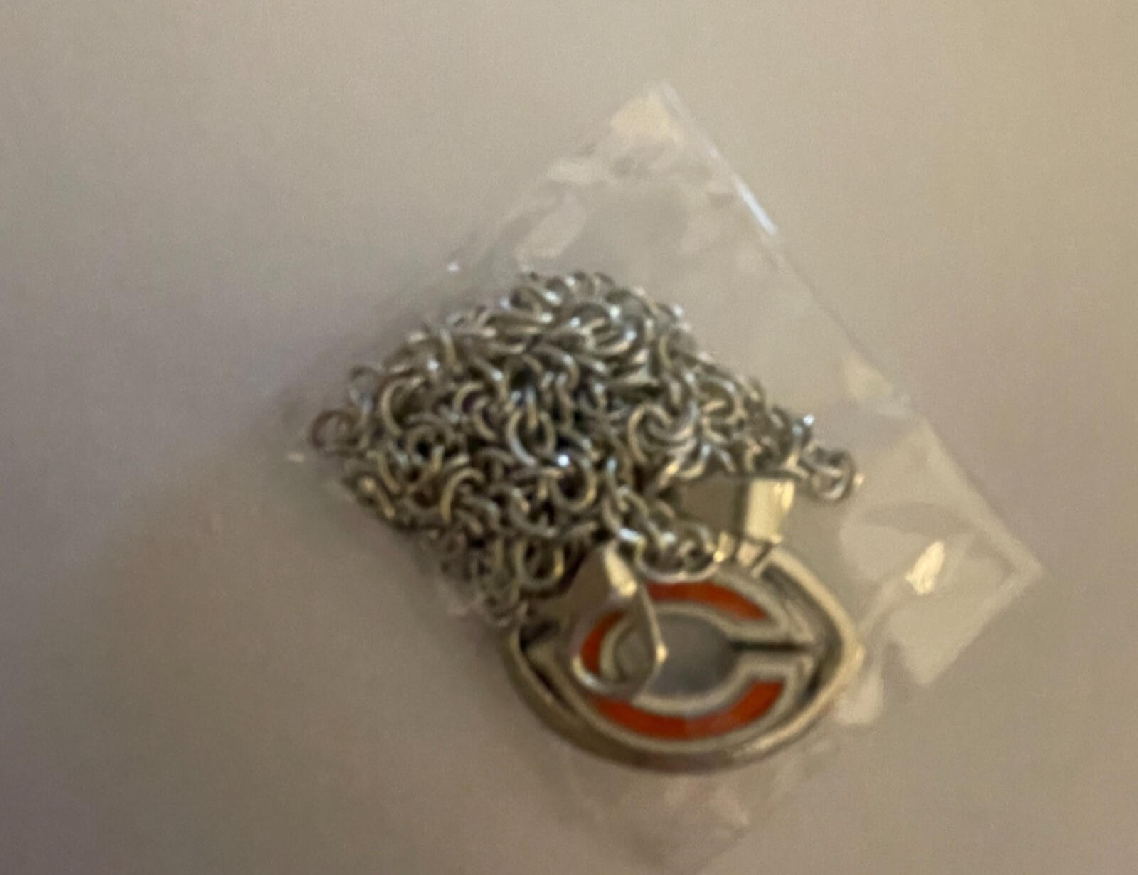 Chicago Bears Football Team Football Pendant Necklace