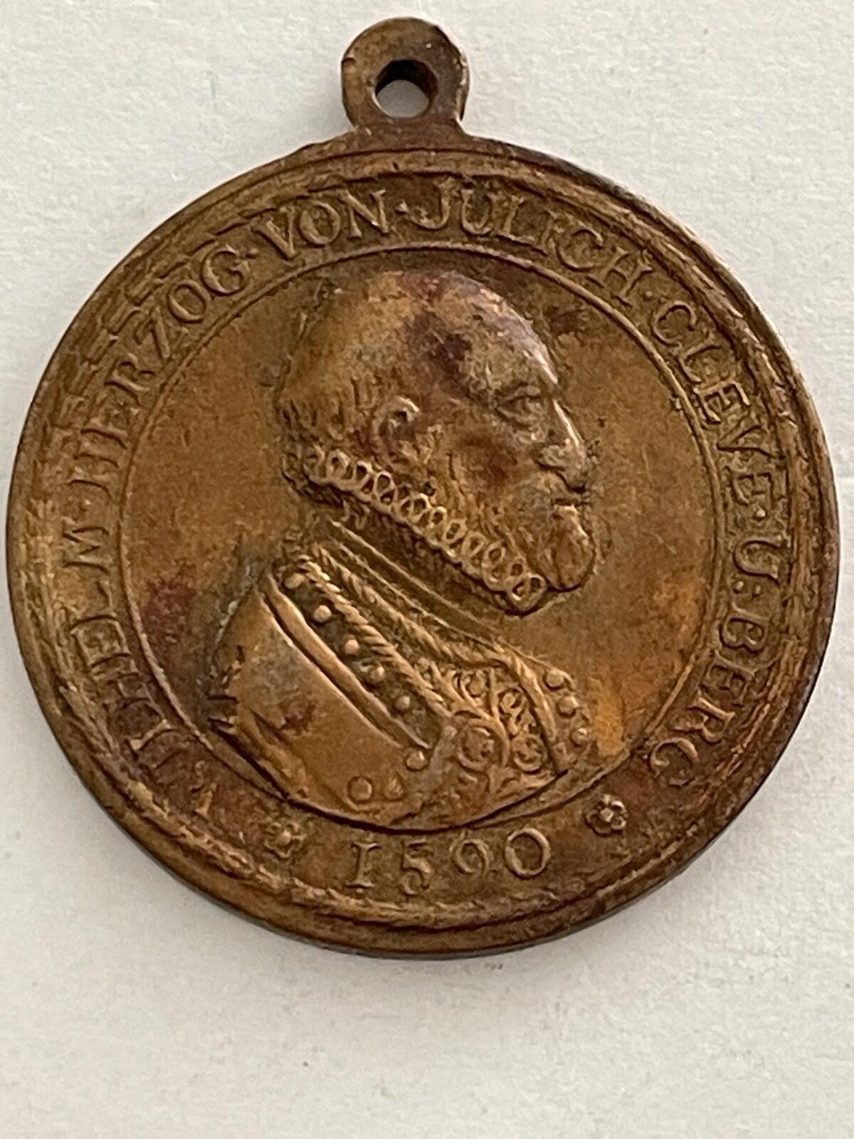 Herzog Von Julich Cleve Und Berg Pendant German Historical Commemorative Medal