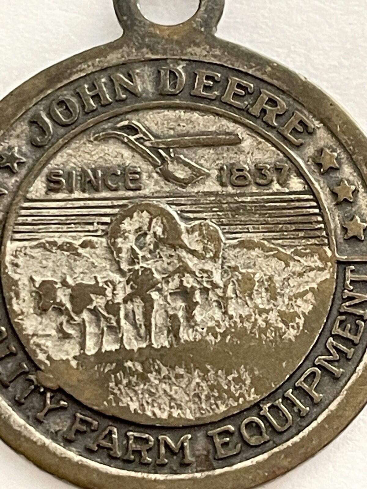 John Deere Medal Pendant Quality Farm Equipment Since 1837 - Image 2