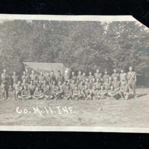 Co M 11 INF Military Men In Uniform Danville Kentucky RPPC Postcard
