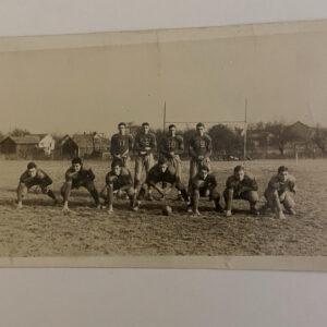 Football Team Postcard RPPC Vintage Postcard