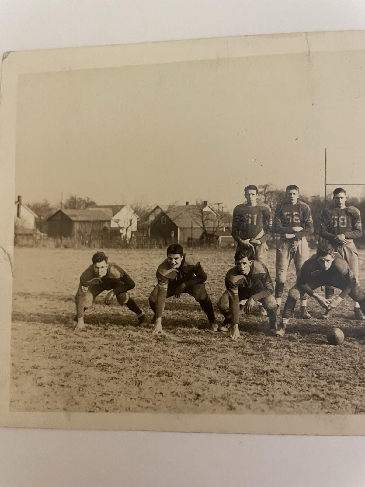 Football Team Postcard RPPC Vintage Postcard - Image 2