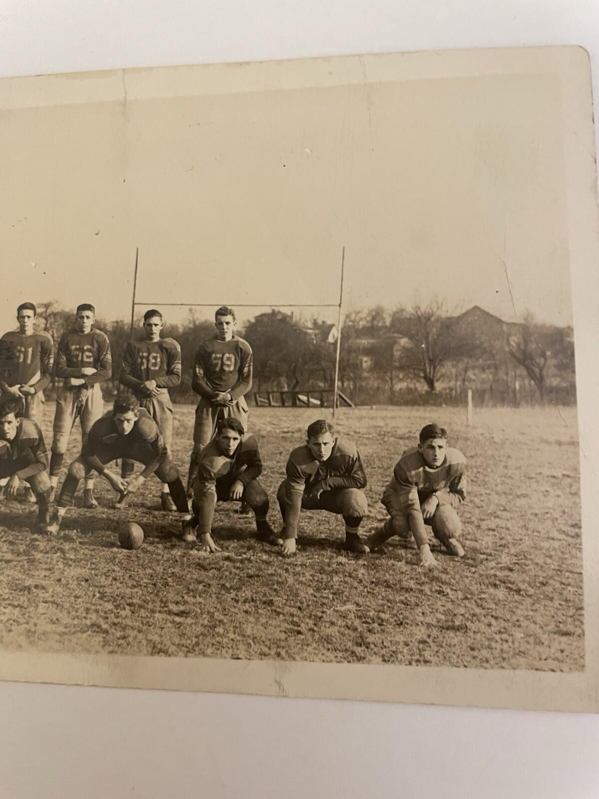 Football Team Postcard RPPC Vintage Postcard - Image 3