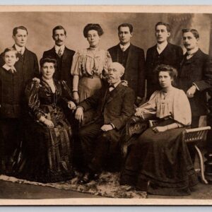 Family And Friends Portrait Postcard RPPC With Names Genealogy ???