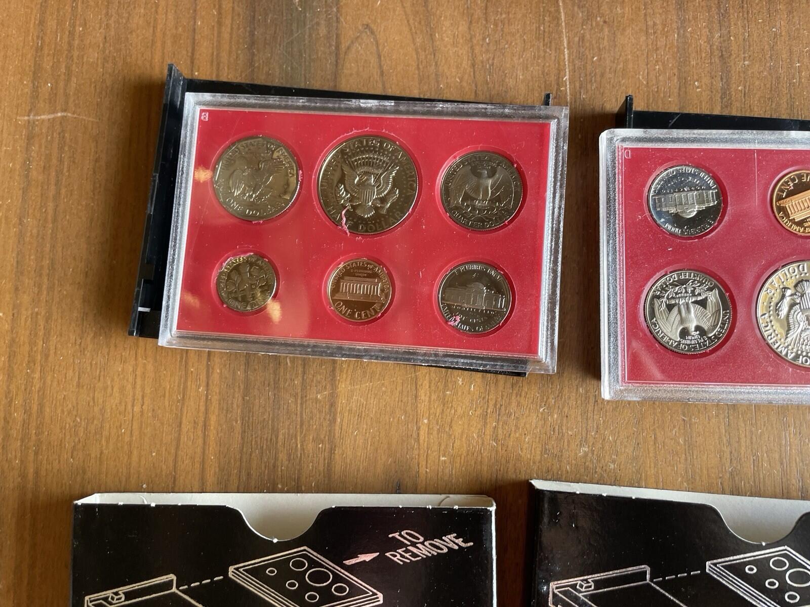 1980 Proof Sets In Original Boxes And Original US Mint Shipping Box Lot Of 5 - Image 7
