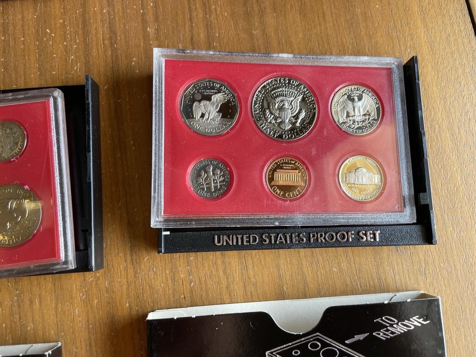 1980 Proof Sets In Original Boxes And Original US Mint Shipping Box Lot Of 5 - Image 9