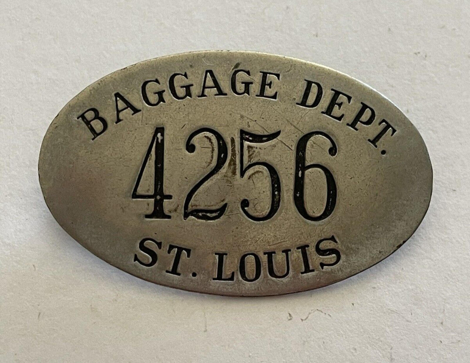 Baggage Department Pin Badge St Louis 4256 Vintage Airlines Airplane Airport