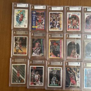 Michael Jordan BGS Graded Basketball Card Lot Of 15 Grades 5 - 9.5