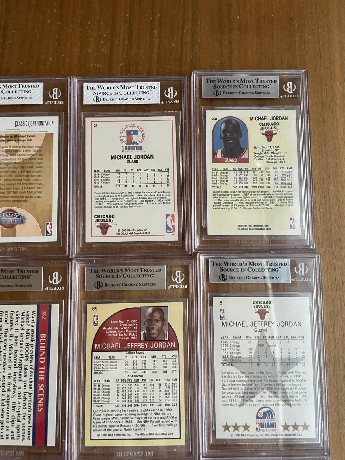 Michael Jordan BGS Graded Basketball Card Lot Of 15 Grades 5 - 9.5 - Image 8