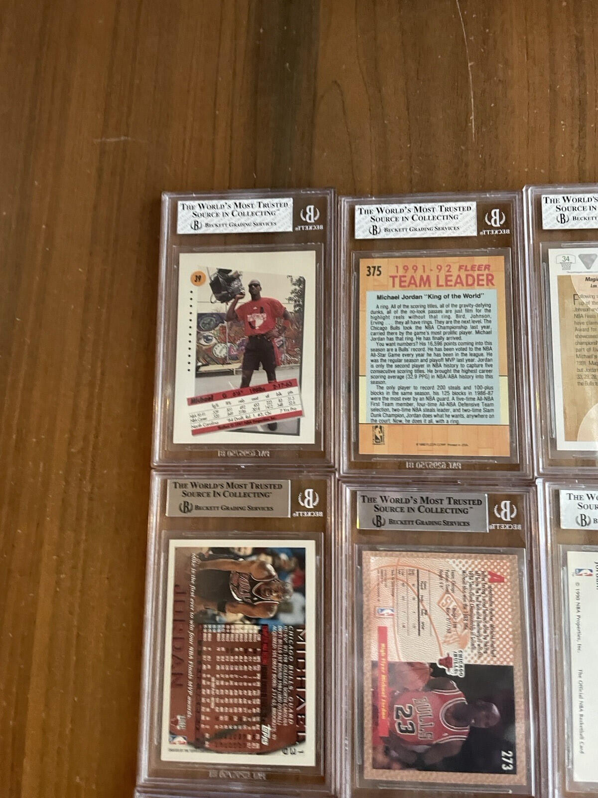 Michael Jordan BGS Graded Basketball Card Lot Of 15 Grades 5 - 9.5 - Image 10