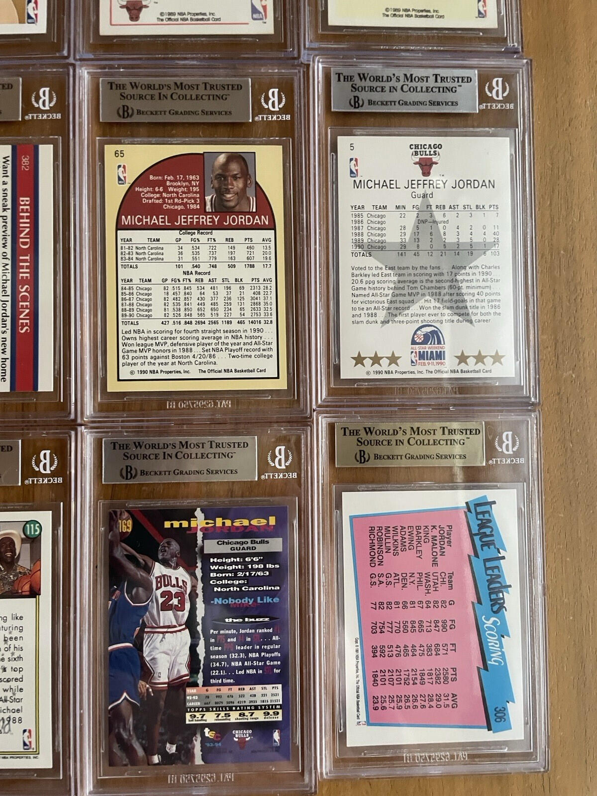 Michael Jordan BGS Graded Basketball Card Lot Of 15 Grades 5 - 9.5 - Image 11