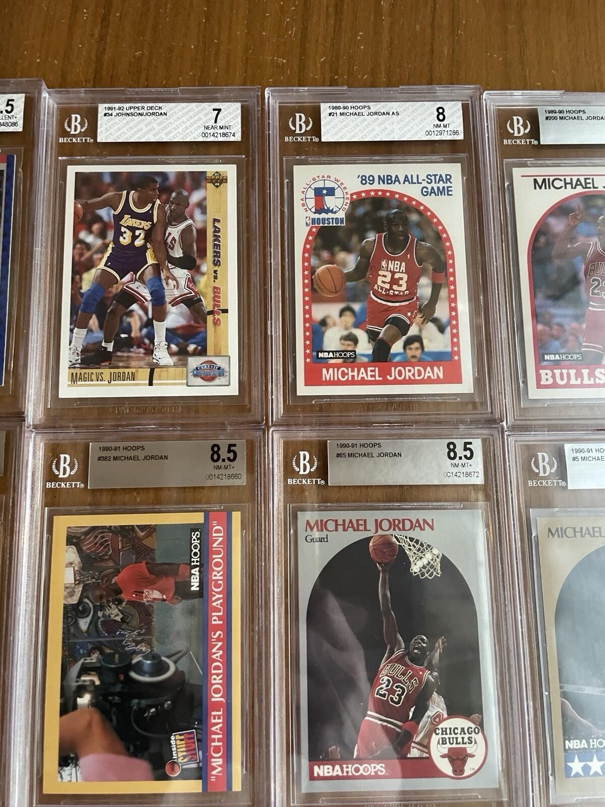 Michael Jordan BGS Graded Basketball Card Lot Of 15 Grades 5 - 9.5 - Image 13