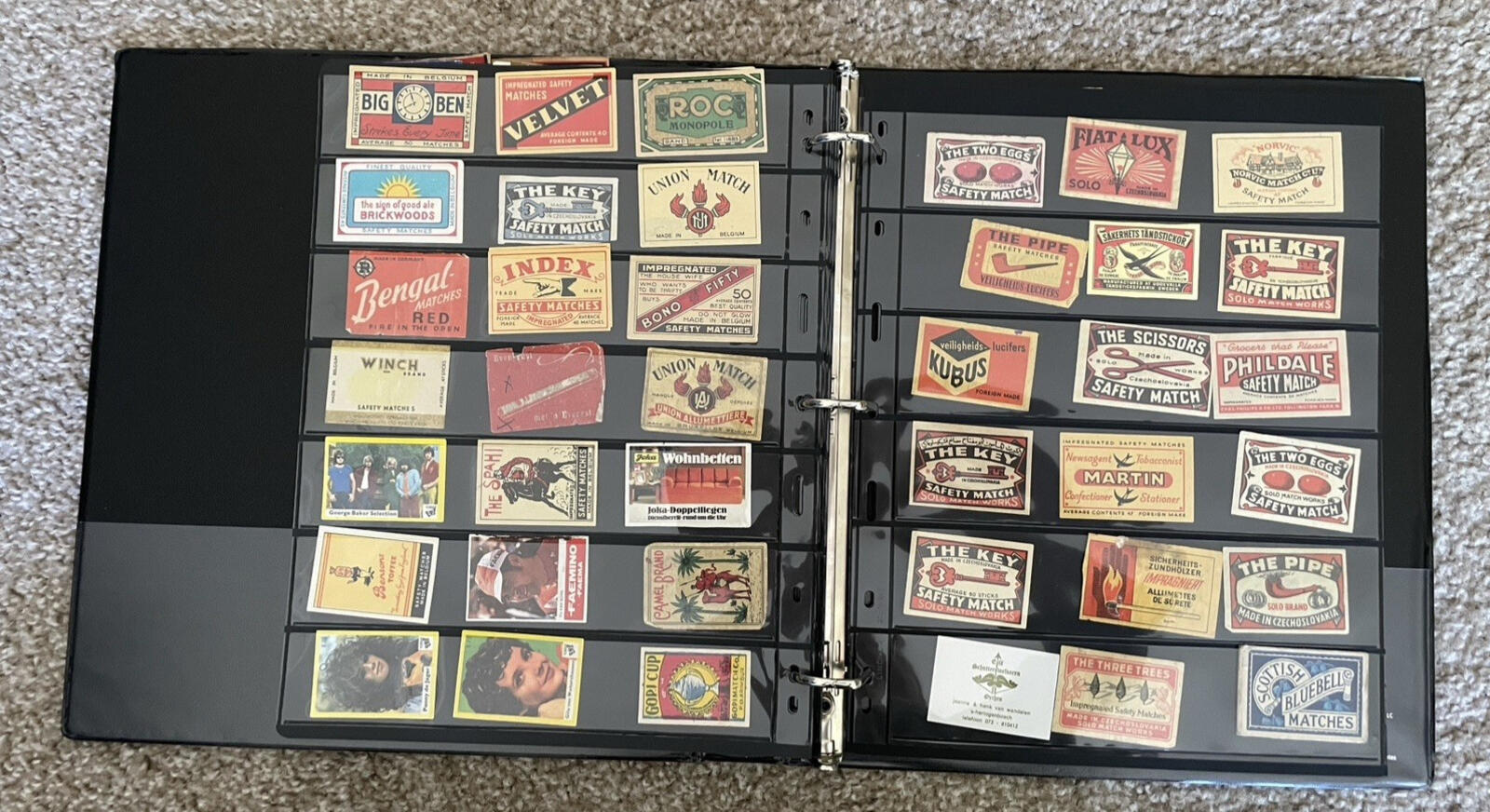 Vintage Match Box Labels Collection Lot 360 European Safety Matches Japanese - Image 5