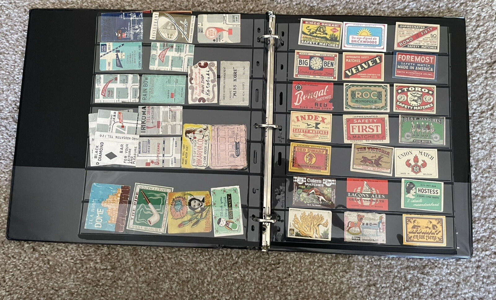 Vintage Match Box Labels Collection Lot 360 European Safety Matches Japanese - Image 6