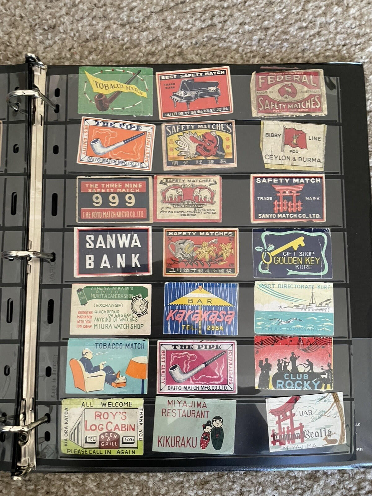 Vintage Match Box Labels Collection Lot 360 European Safety Matches Japanese - Image 13