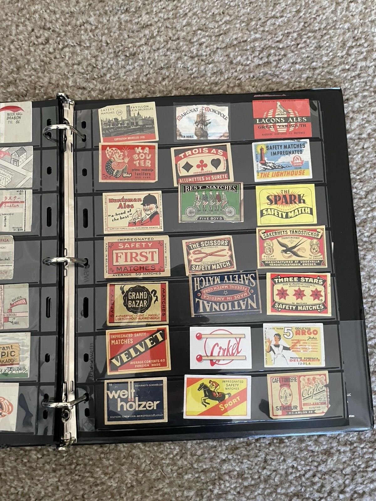 Vintage Match Box Labels Collection Lot 360 European Safety Matches Japanese - Image 14