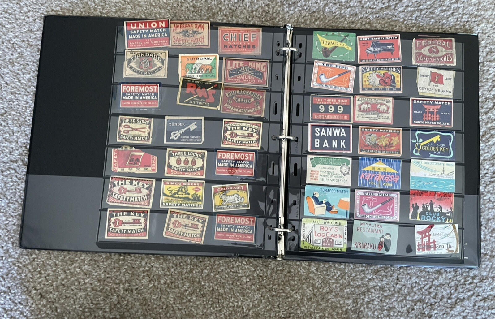 Vintage Match Box Labels Collection Lot 360 European Safety Matches Japanese - Image 16