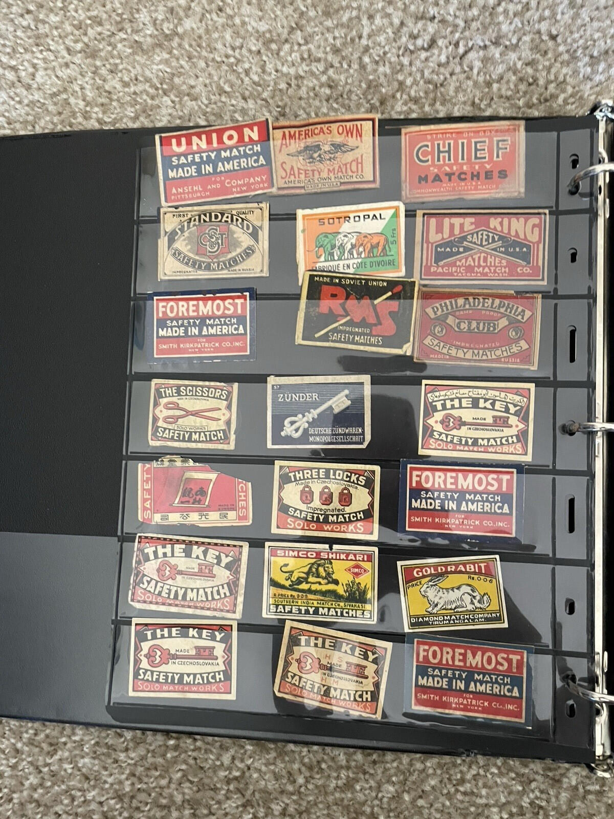 Vintage Match Box Labels Collection Lot 360 European Safety Matches Japanese - Image 18