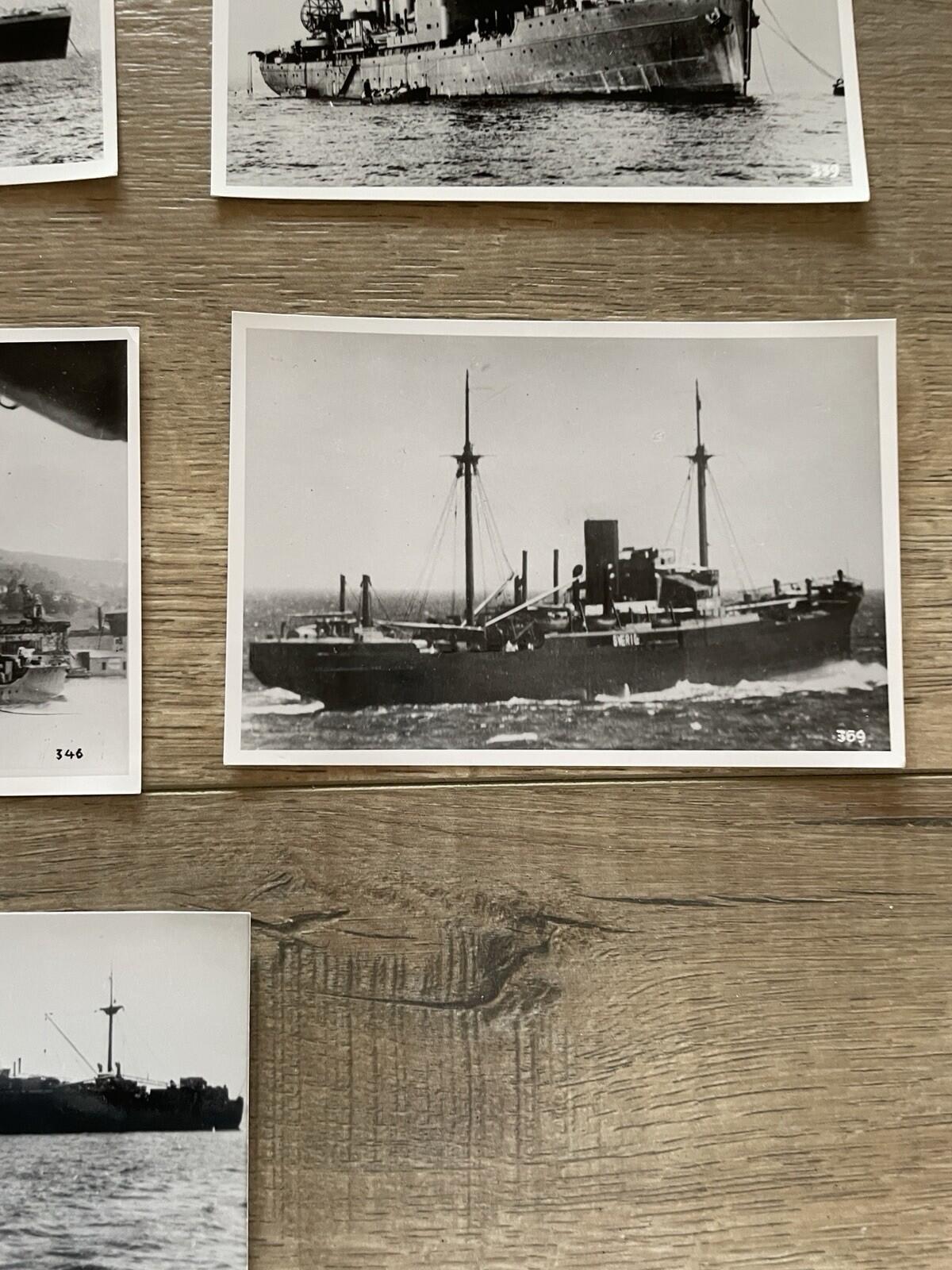 WWII German Naval Ship Photos Erich Gröner Archive HSK Orion Thor Kome Lot of 14 - Image 9