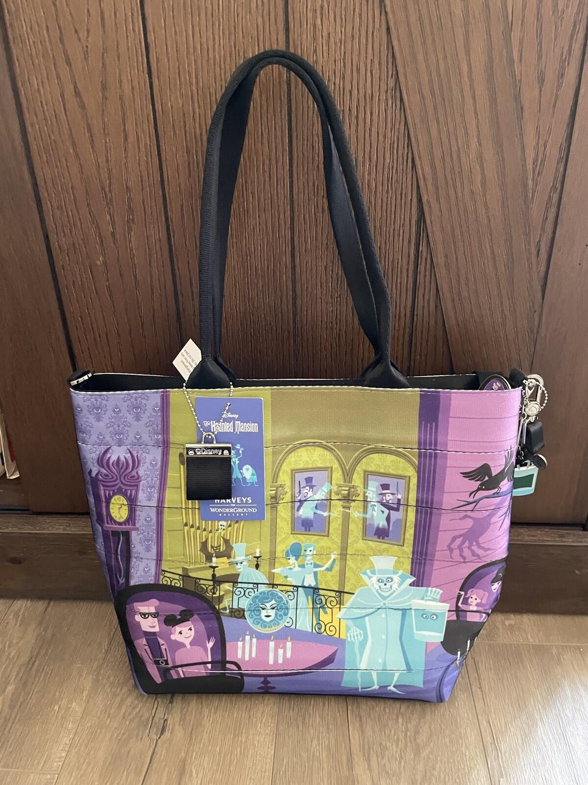 Harveys Disneyland Haunted Mansion 50th Anniversary SHAG Seatbelt Bag Purse