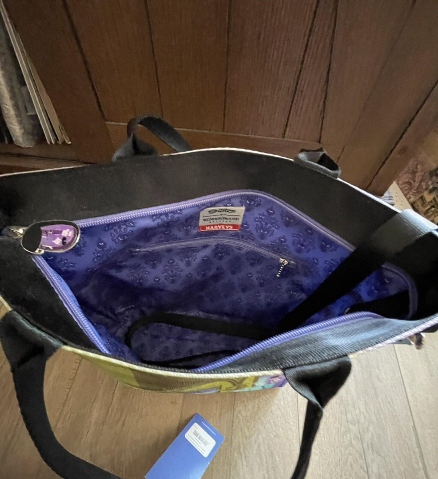 Harveys Disneyland Haunted Mansion 50th Anniversary SHAG Seatbelt Bag Purse - Image 11
