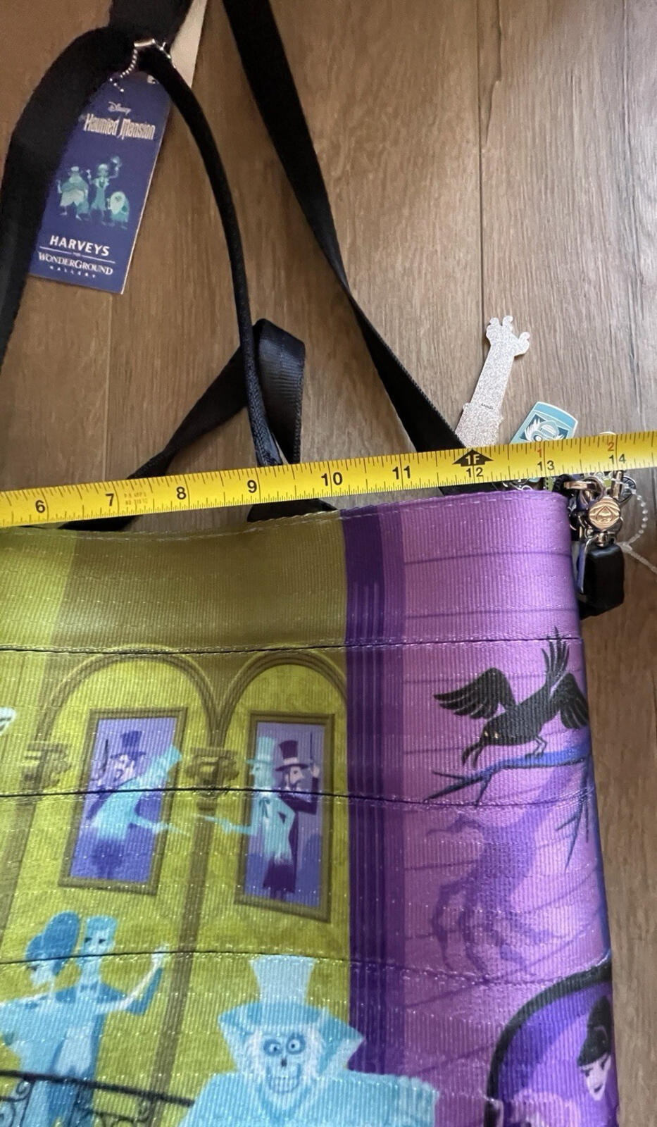 Harveys Disneyland Haunted Mansion 50th Anniversary SHAG Seatbelt Bag Purse - Image 17